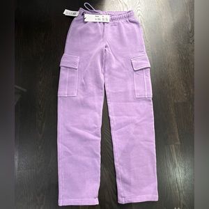 Aritzia Cargo Sweatpants - Size XXS, Purple